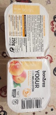Yogur con melocotón