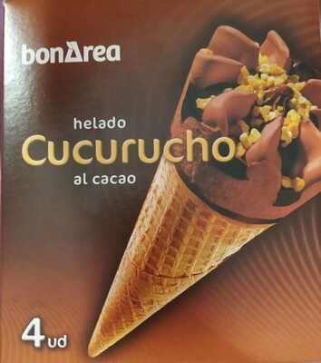 Helado cucurucho al cacao