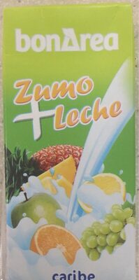 Zumo + leche caribe front packaging