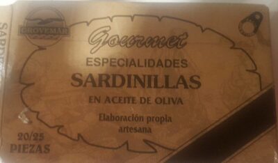 Gourmet Sardinillas en aceite de oliva front packaging