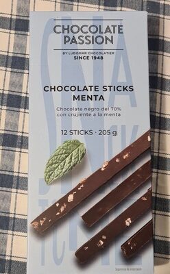 Chocolate sticks menta