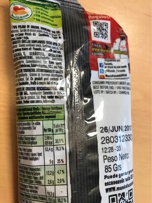 Pipas peladas horneadas