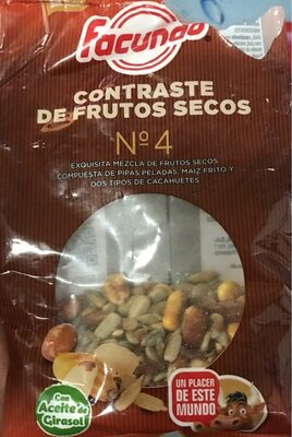 Contraste de frutos secos n4. front packaging