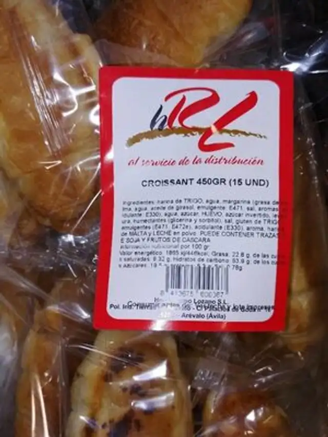 Croissant front packaging