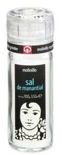 Sal de manantial front packaging