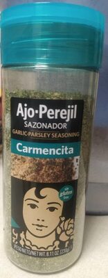 Sazonador ajo y perejil front packaging