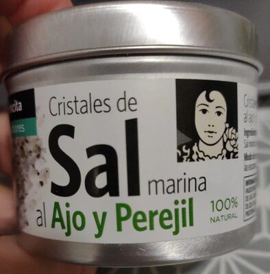 Cristales de sal marina al ajo y perejil