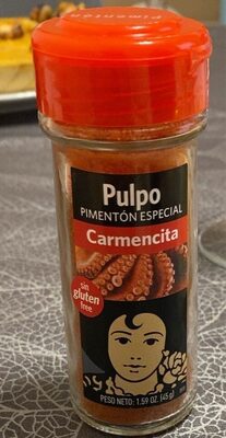 Pimentón especial front packaging
