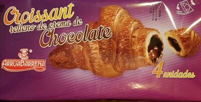 Croissant relenno de crema de Chocolate