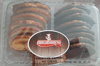 Palmiers nappés au cacao front packaging