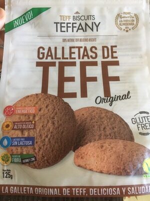 Galletas de teff original front packaging