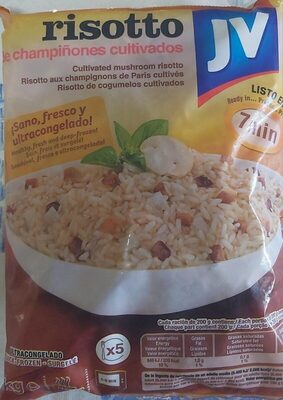 Risotto de champiñones cultivados