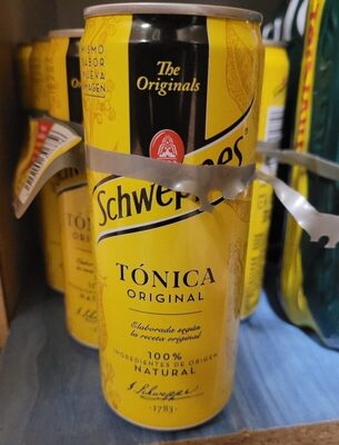 Schweppes Indian tonic front packaging
