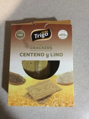 Crackers centeno y lino front packaging