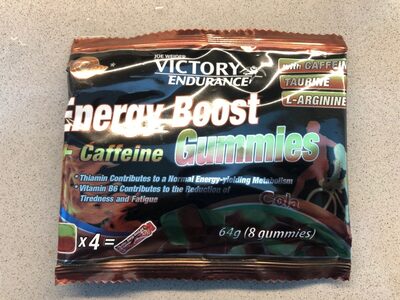 Energy boost caffeine gummies, cola