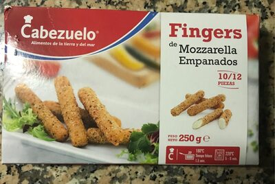 Fingers de mozzarella front packaging