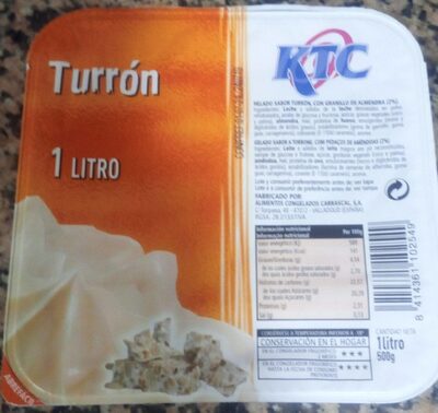 Helado de turrón