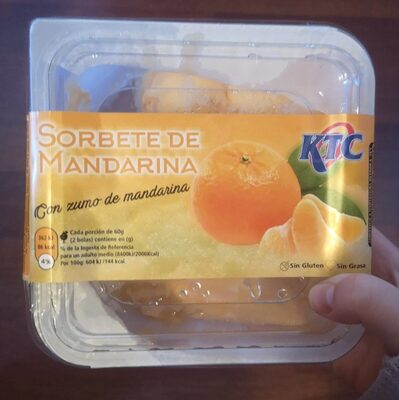 Sorbete de mandarina