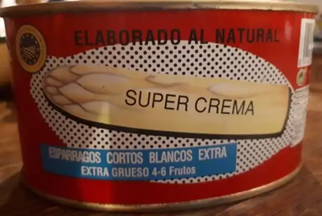 Espárragos el Juncal supercrema front packaging
