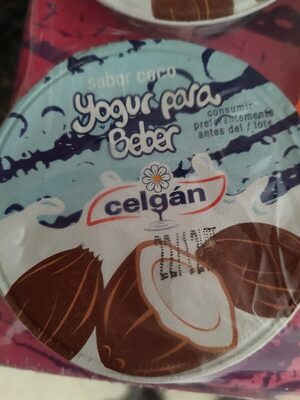 Yogur azucarado para beber front packaging