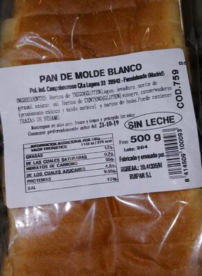 Pan molde blanco