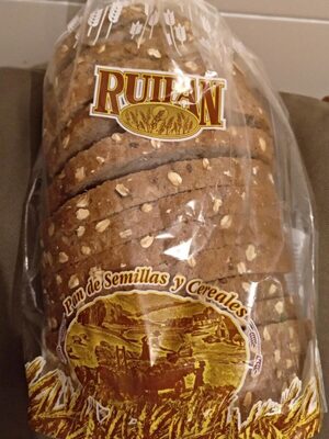 Pan inglés semillas 9% y cereales front packaging