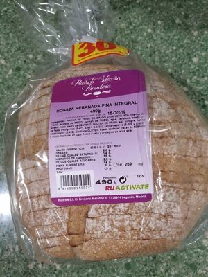 Hogaza Rebanada Fina Integral