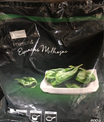 Espinacas milhojas front packaging