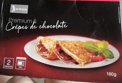 Crepes de chocolate front packaging