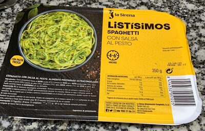 Spaghetti con salsa al pesto