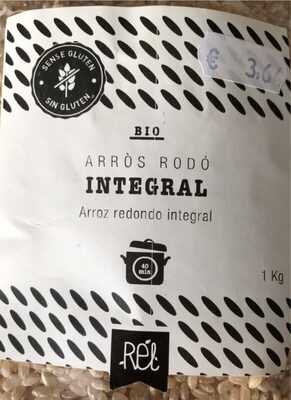 Arroz redondo integral