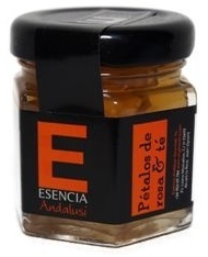 Mermelada de pétalos de rosa y té "Esencia Andalusí" front packaging
