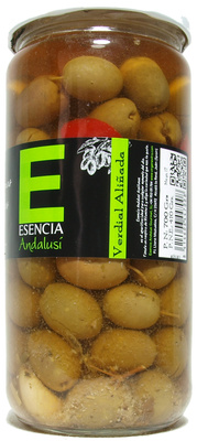 Aceitunas verdes aliñadas "Esencia Andalusí" Variedad verdial