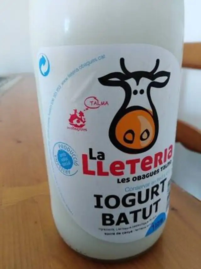 Iogurt batut ingredients label