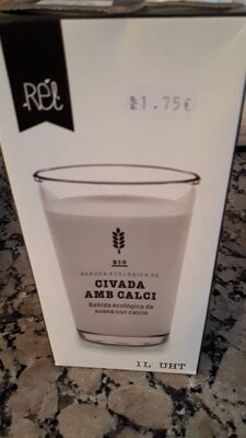 Beguda ecològica de civada amb calci