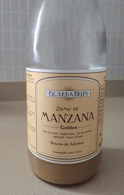 Zumo de manzana golden front packaging