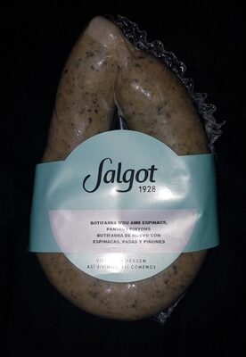 Butifarra de huevo pasas y piñones