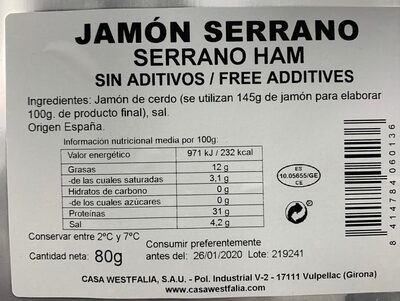 Jamon serrano
