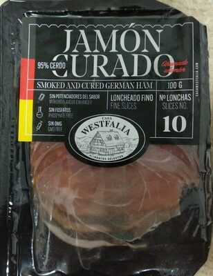Jamón curado ahumado alemán