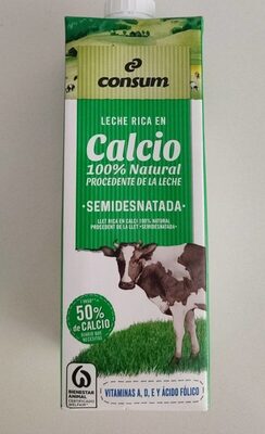 Leche semidesnatada con calcio