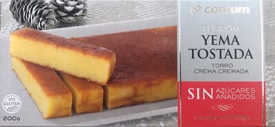 Turrón yema tostada 0% azúcares añadidos