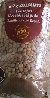 Lentejas cocción rápida