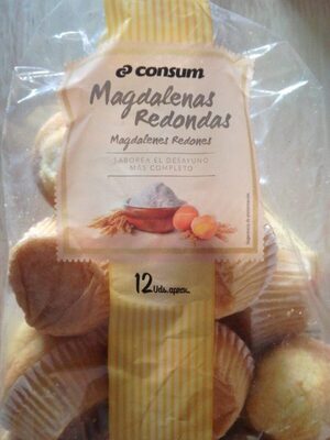 Magdalenas redondas front packaging