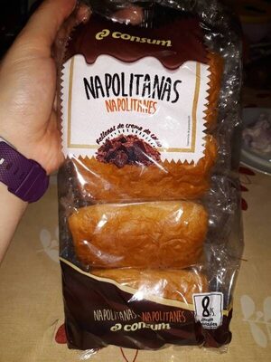 Napolitanas con crema de cacao