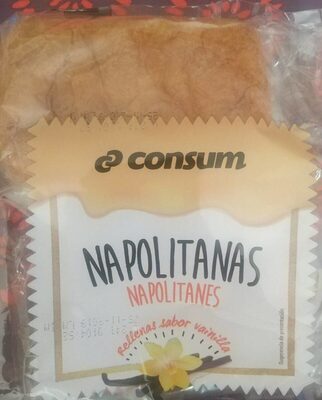 Napolitanas con crema sabor vainilla