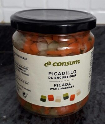 Picadillo de encurtidos front packaging
