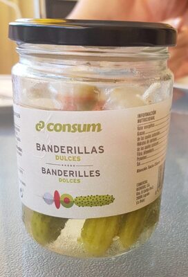 Banderillas dulces front packaging