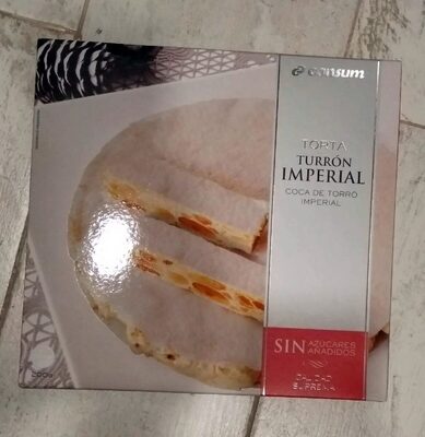 Torta de turrón imperial 0% azúcares añadidos