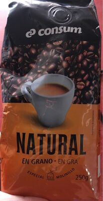 Cafe Natural en grano front packaging