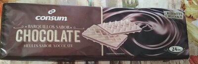 Barquillos sabor chocolate front packaging